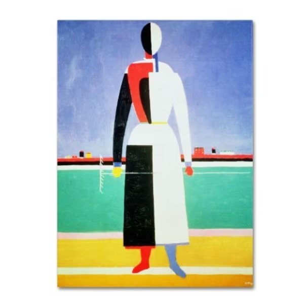 Kazimir Malevich 'Woman With Rake 1928-32' Canvas Art, 35x47, Trademark Fine Art, Mfr#: BL01252-C3547GG